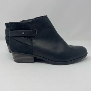 Clarks Addiy Gladys Ankle Booties Ult Comfort Collection Women's Size 7 Black